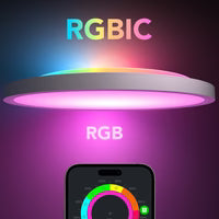 Govee 12-Inch RGBWW + RGBIC Smart Ceiling Light